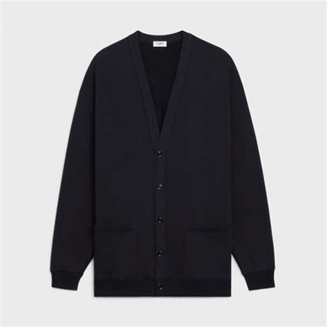 celine blue cardigan|celine fleece jacket.